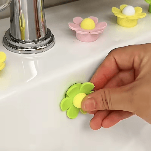 Silicone Sink Overflow Hole Plug Durable Water Blocker for Kitchen and Bathroom Basins