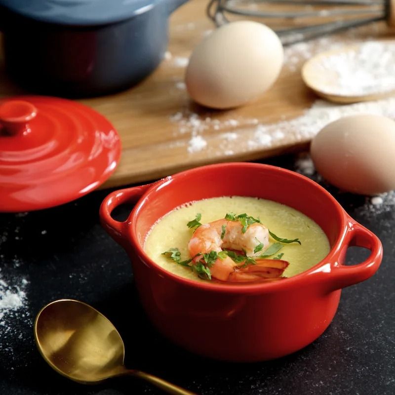 Artisan Glazed Infusion Ramekin with Integrated Lid