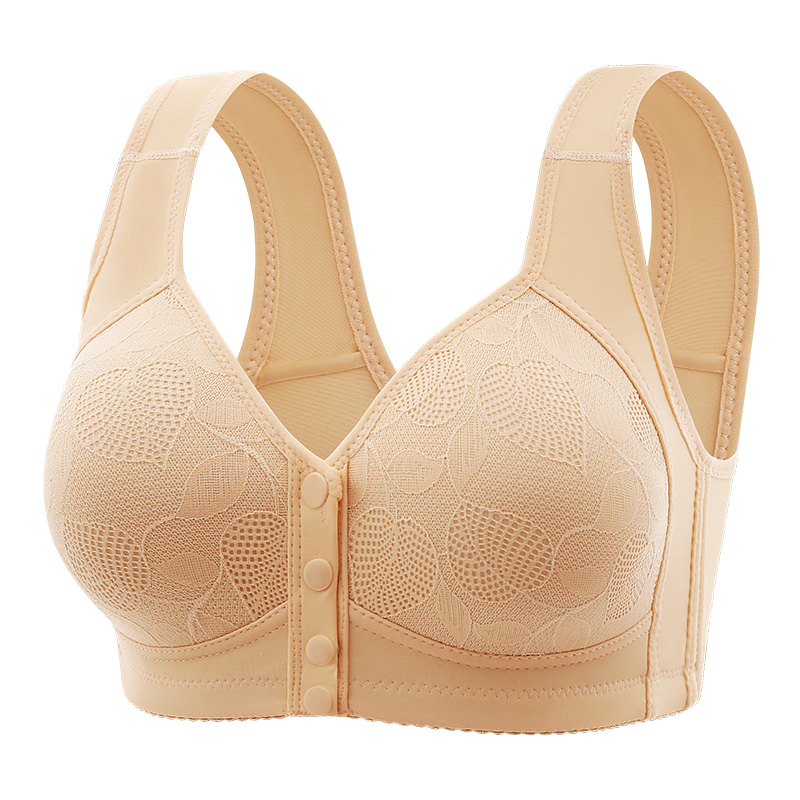 Comfortable Nursing Bra Front Open Button Maternity Bra, Traceless Thin, Steel Ring Free, for Pregnant and Breastfeeding