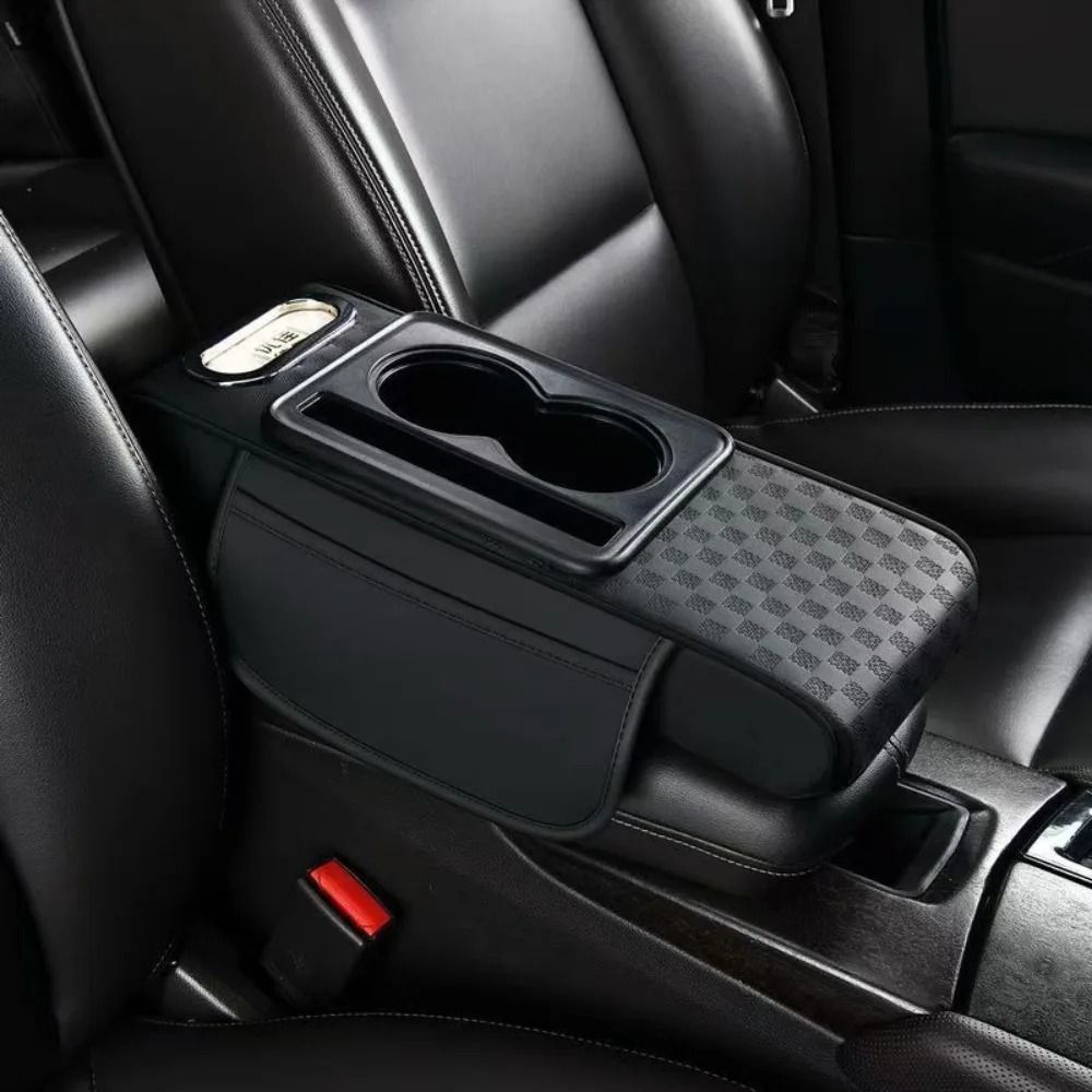Multifunctional Armrest Cushion – PU Leather Center Console Height Increaser – High-Yield Cockpit Interaction Hub