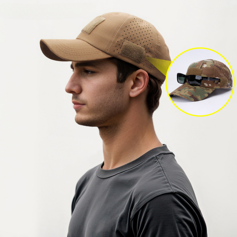 Athletic Casual Breathable Camouflage Baseball Cap for Men Military Training Hat Tactical Sun Hat Bucket Hat