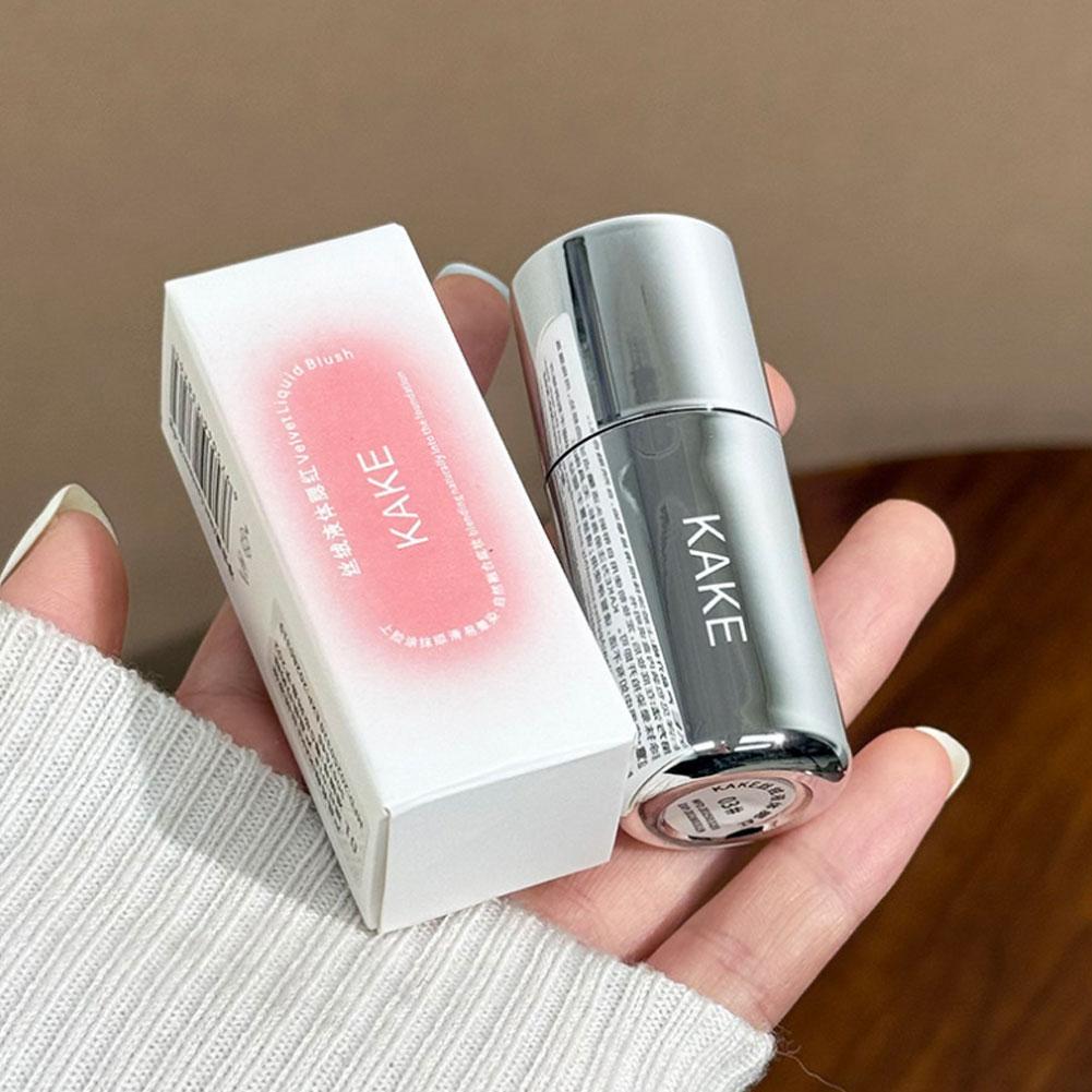 Velvet Liquid Blush Blusher Matte Sponge Head Natural Lasting Contour Blush Tint Brighten Facial Makeup