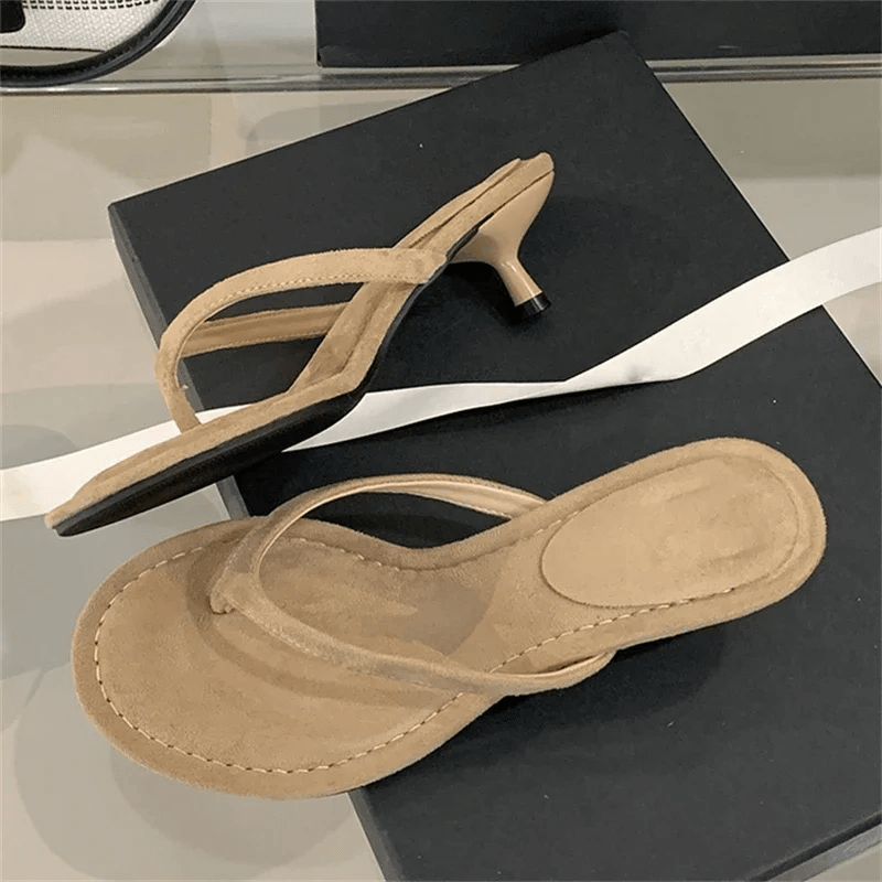 Eilyken Thin Low Heel Women Beach Sandals Casual Flip Flops