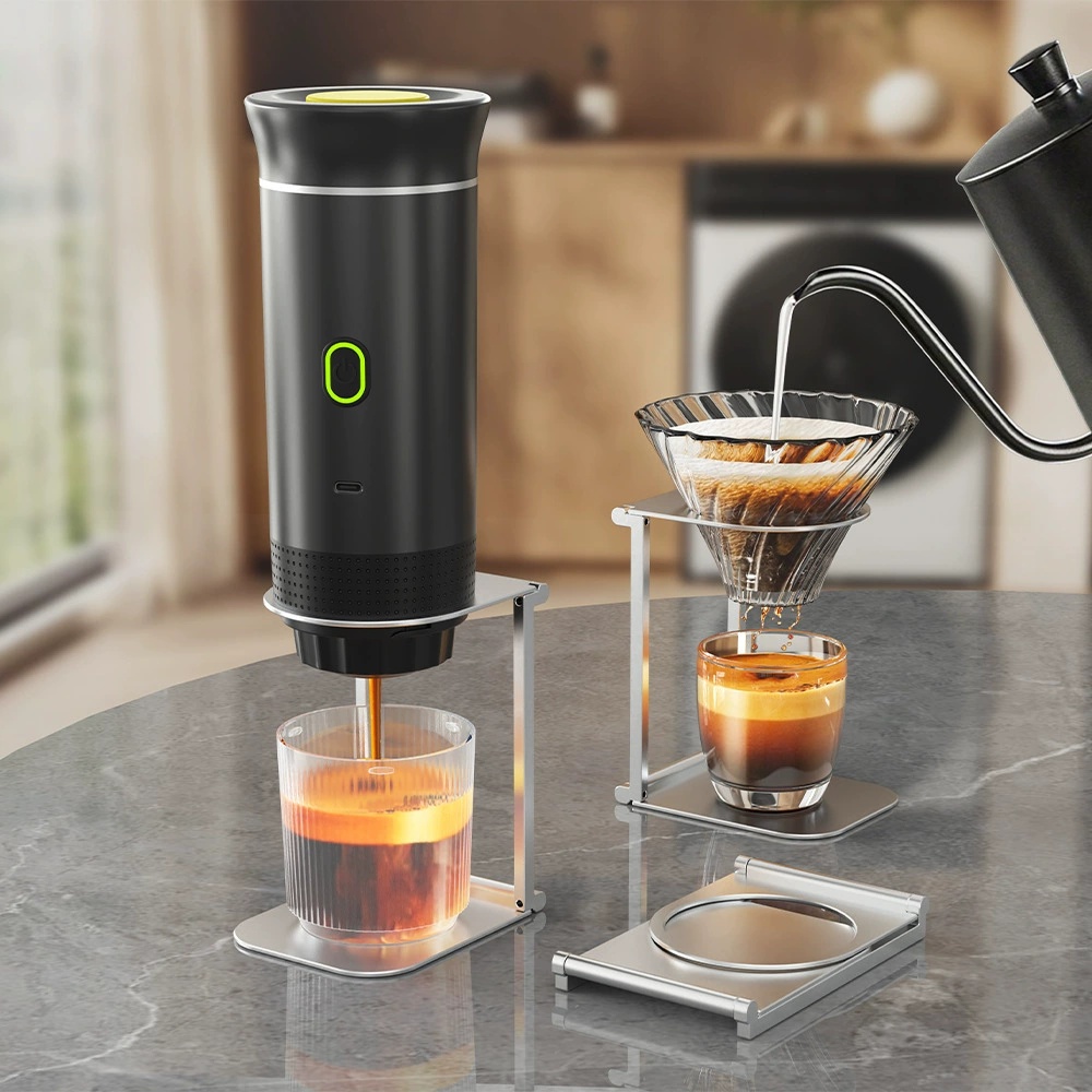 Foldable Coffee Stand, Lightweight Drip Filter Coffee Stand, Aluminum Alloy Coffee Machine Stand for Outdoor Use
