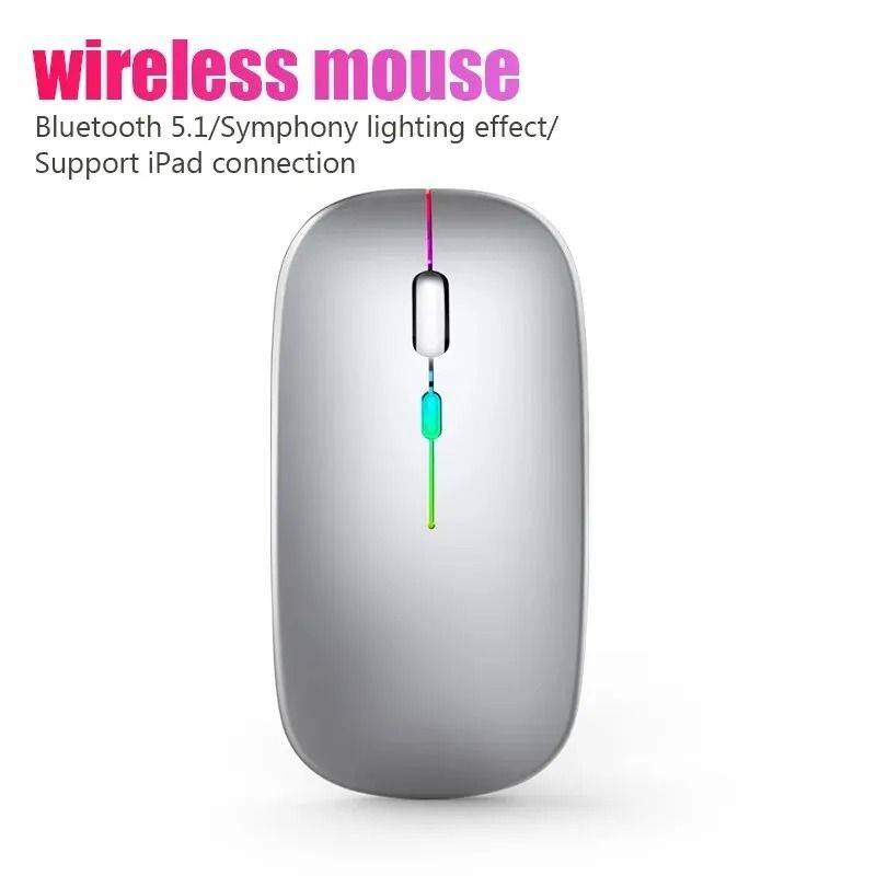 Wireless RGB Rechargeable Bluetooth Mouse
