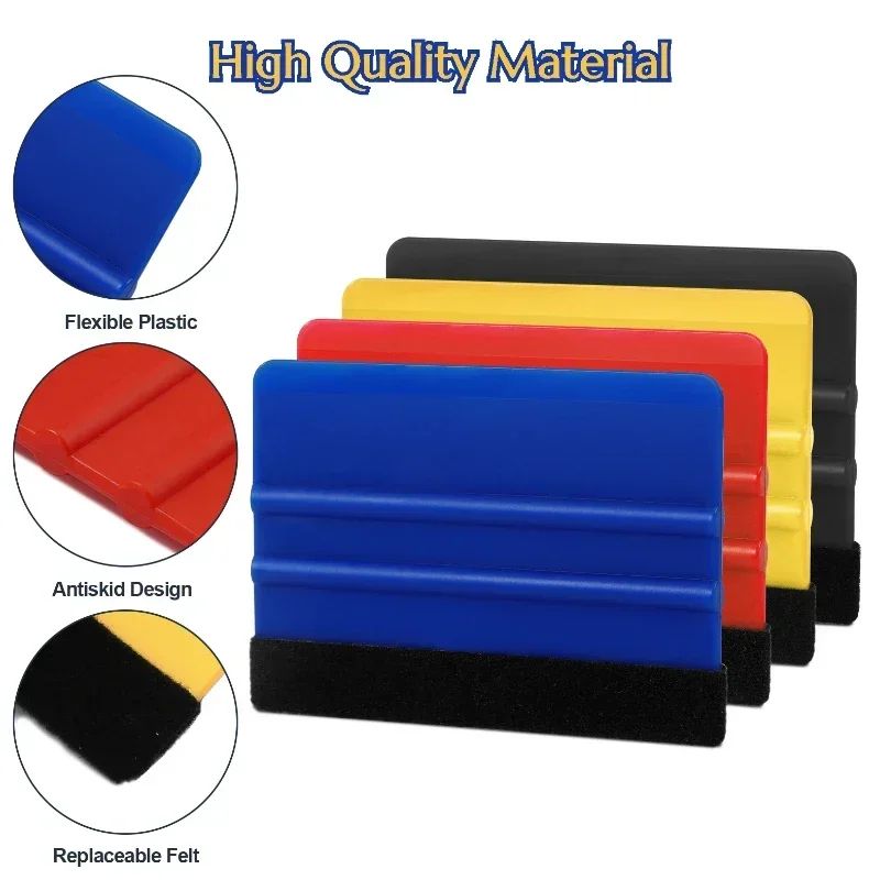 Car Vinyl Wrap Tool Kit Squeegee Scraper Cutter Set