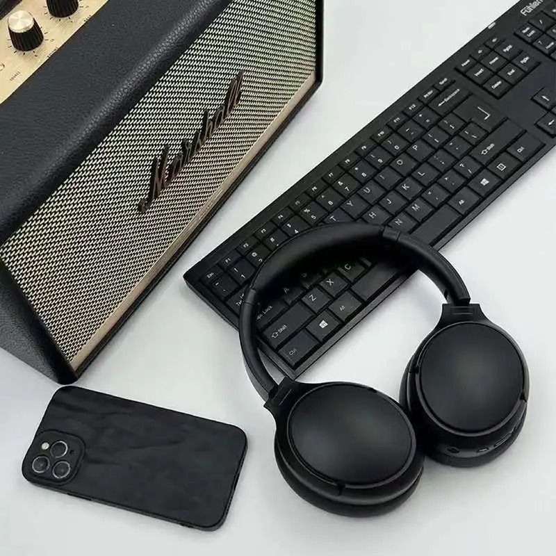 Metal Design Wireless Bluetooth Headphones HiFi Stereo Headset