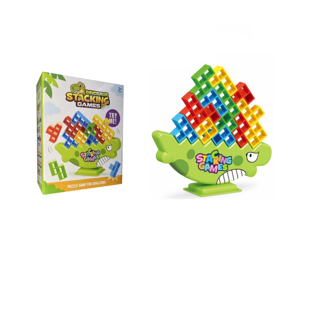 Dino Tetris Balance Stacking Game