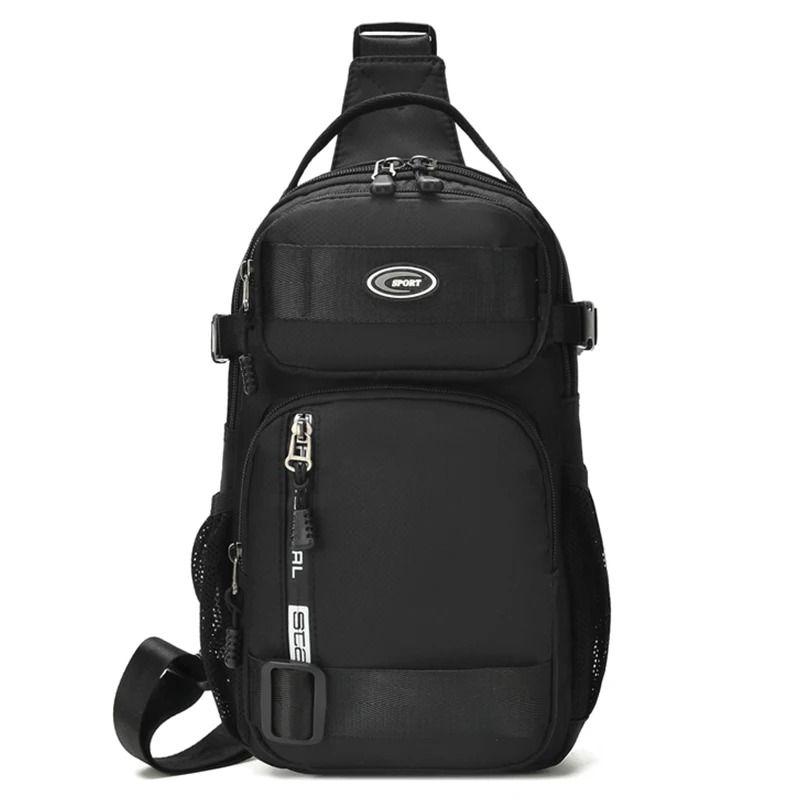 Lightweight Men Crossbody Chest and Shoulder Bag with Large Capacity