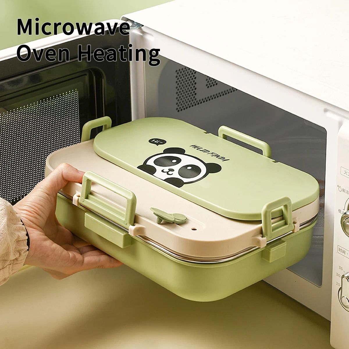 Stainless Steel Divided Lunch Container Large Capacity Bento Lunch Box Set