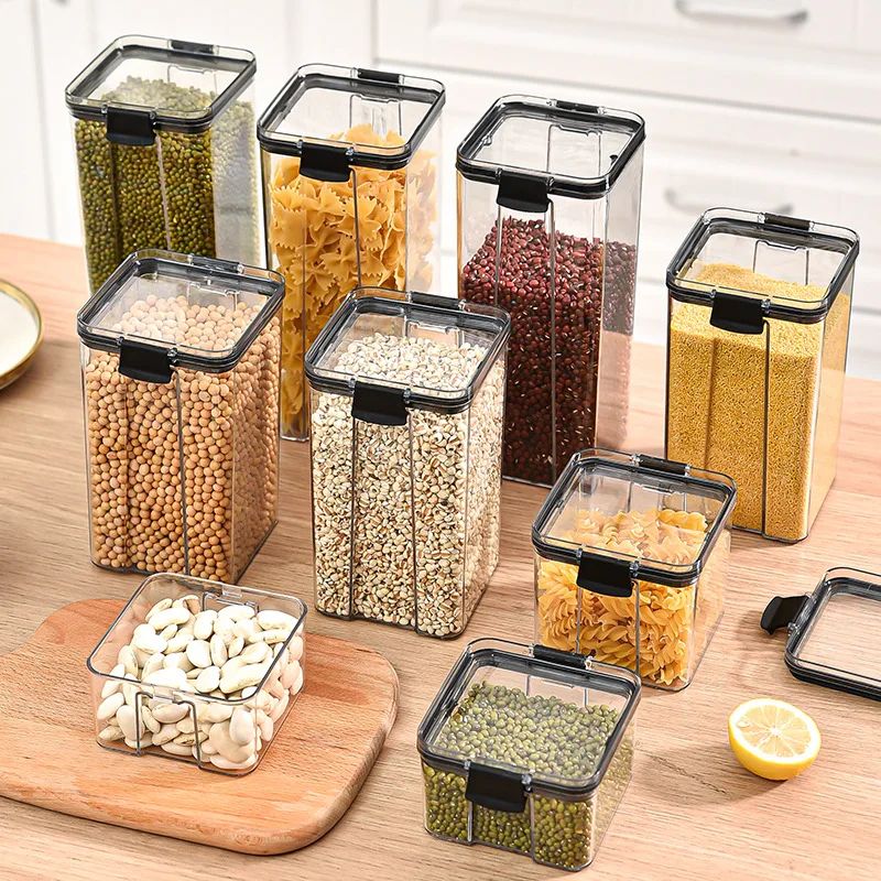 Stackable Airtight Kitchen Storage Jar Set