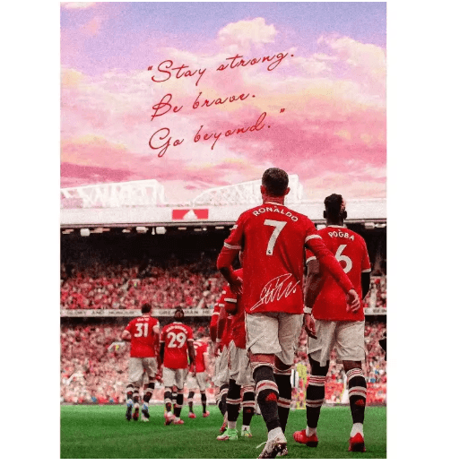 Modern Soccer Player Canvas Poster Football Wall Art Decor for Home