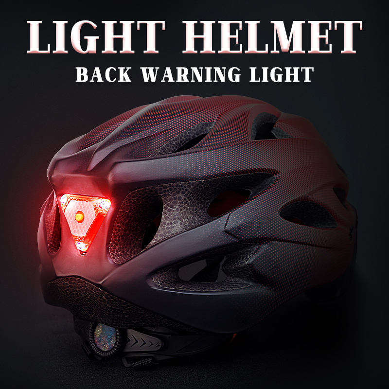 MTB Bike Helmet, Ultralight Cycling Helmet with LED Lights, Integrally Molded Safe Sports Hat, Goggles Visor Included
