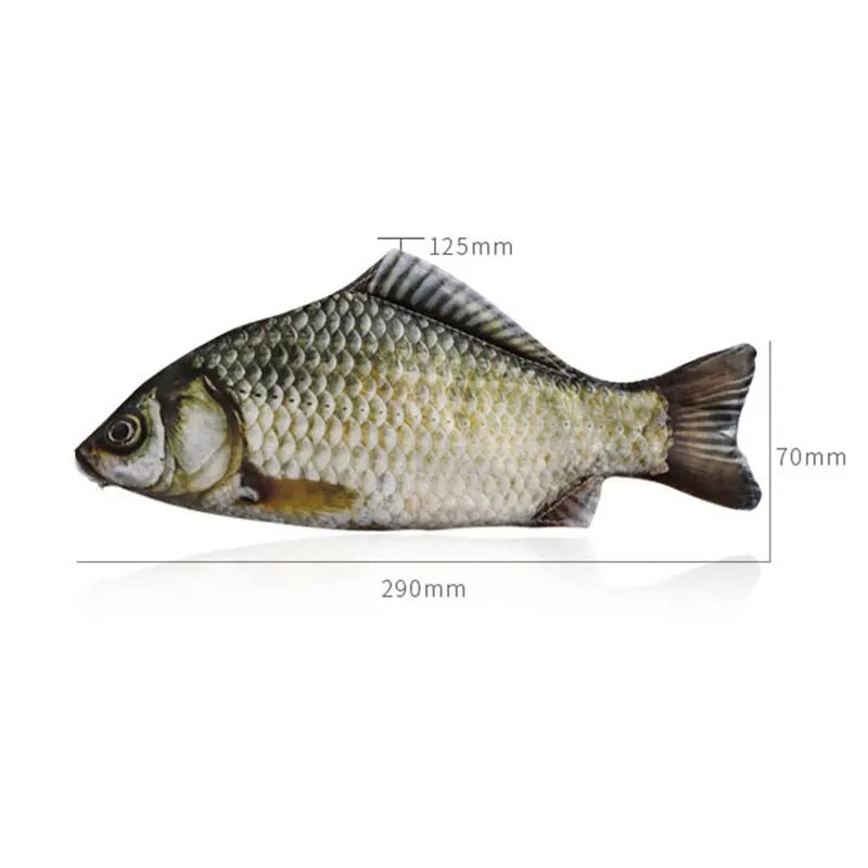 Creative Simulated Fish Pen Bag - Quirky Crucian Carp Stationery Case