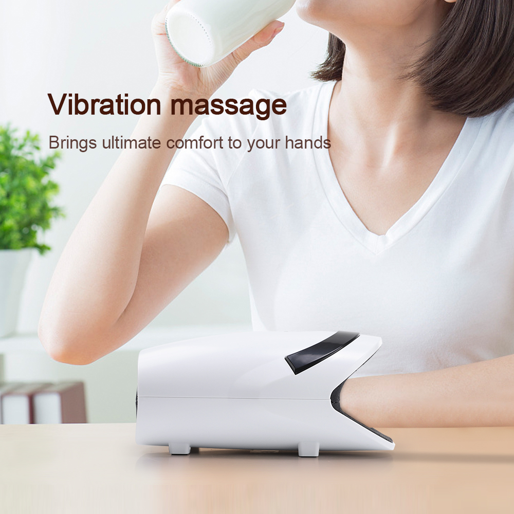 Hand Massager with 5-Level Airbag Compression, 5-Speed Vibration, 3 Massage Modes for Hand Pan and Circulation