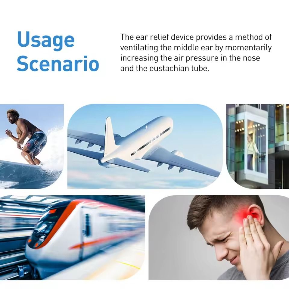 Eustachian Tube Ear Pressure Relief Device for Flying and Tinnitus