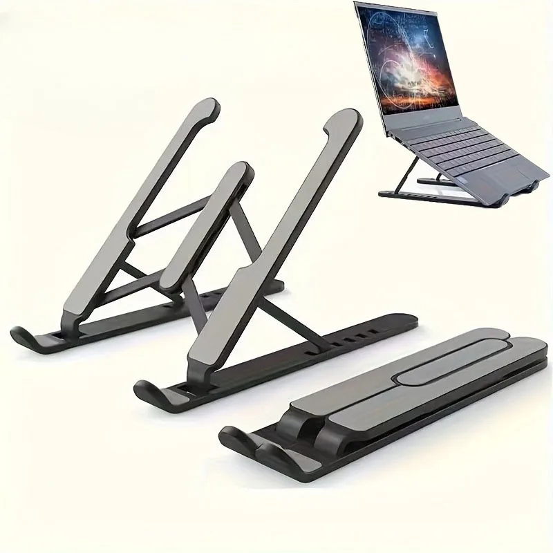 Portable Laptop Stand, Foldable Notebook Base Holder, Ergonomic Adjustable