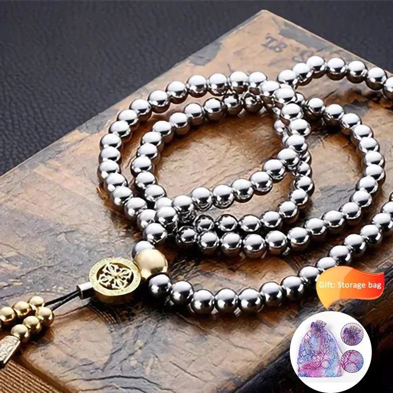 Tactical Buddha Beads Self Defense Necklace Chain