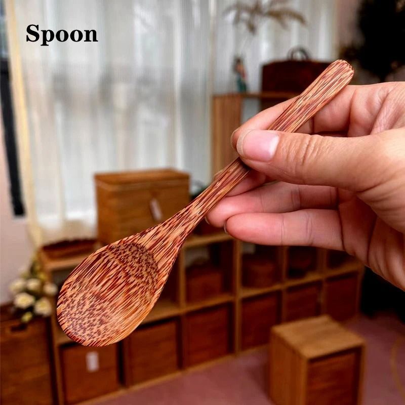 Natural Coconut Bowl Set – Handcrafted Eco-Friendly Tableware & Spoon Set