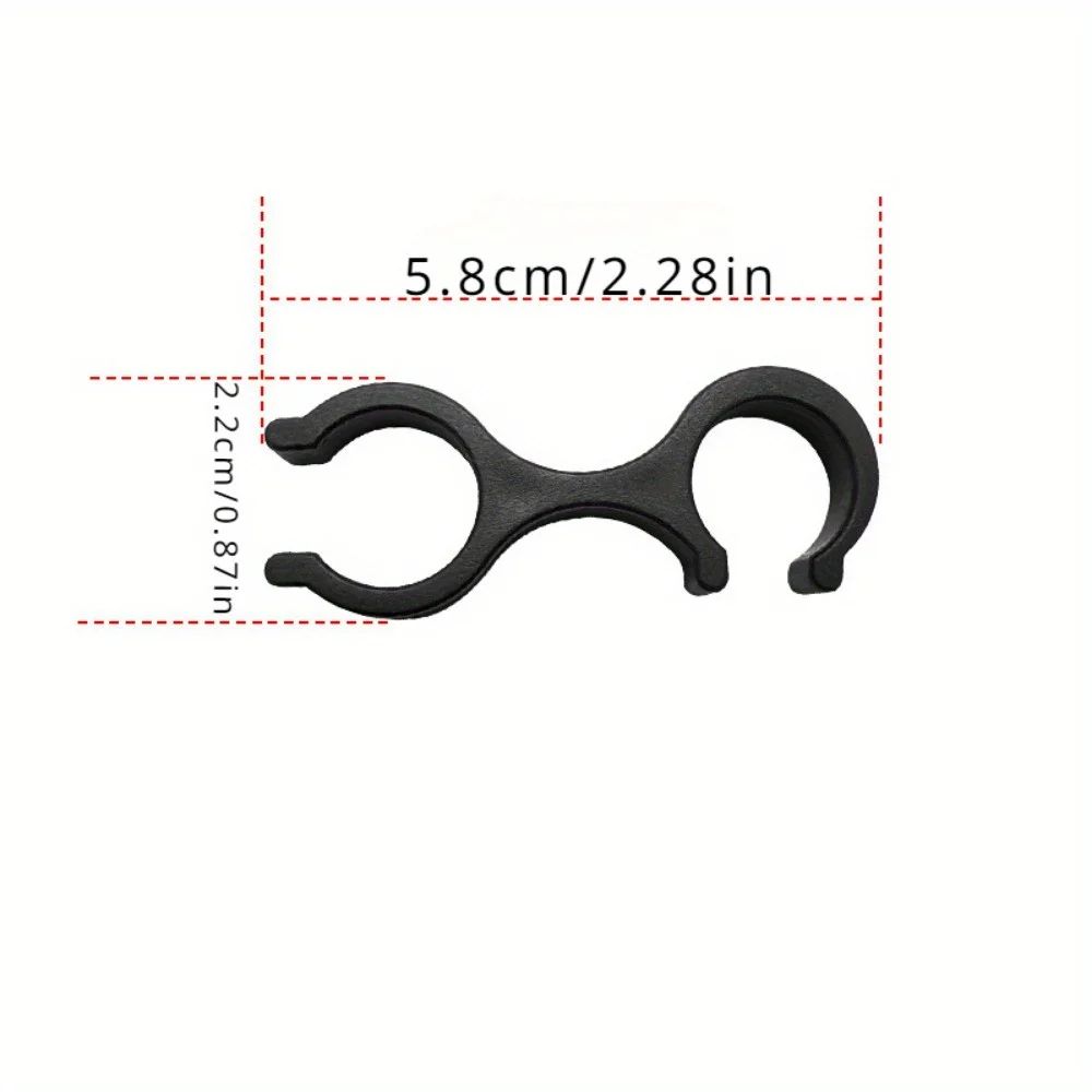 8-Shape Trekking Pole Connector Clip – Durable ABS Hiking Stick Attachment for Secure, Hands-Free Carry