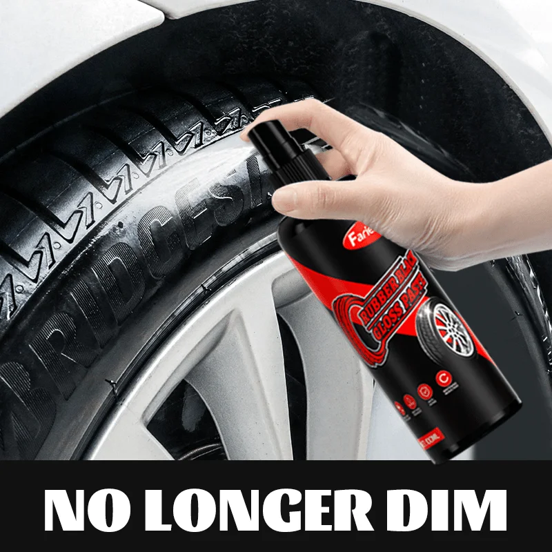 Car Tire Polish & Plastic Part Enhancer Durable Maintenance Coating for Tire Luster & Interior Refurbishment