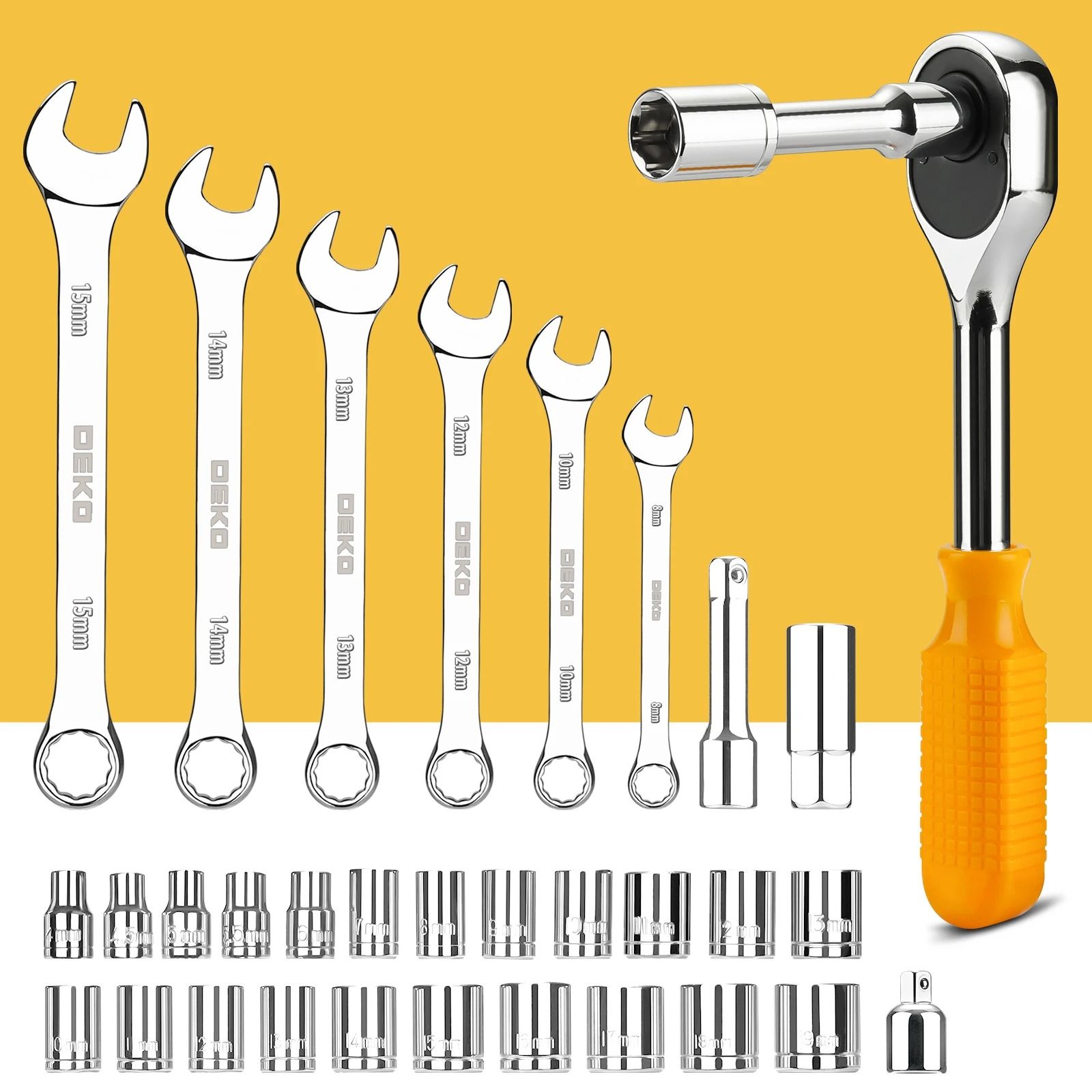 228-Piece Professional Auto Repair & Mixed Tool Set