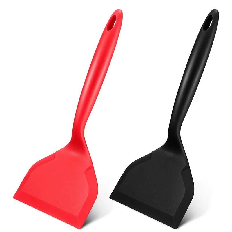 Wide Silicone Spatula Turner – Nonstick Pancake & Omelette Flipper for Eggs and Fish