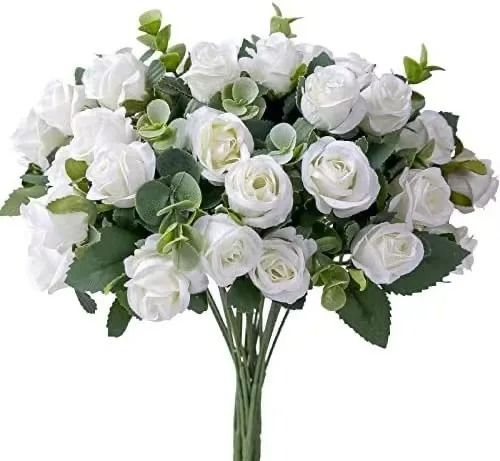 Grand Botanical Silk Rose & Eucalyptus Bouquet