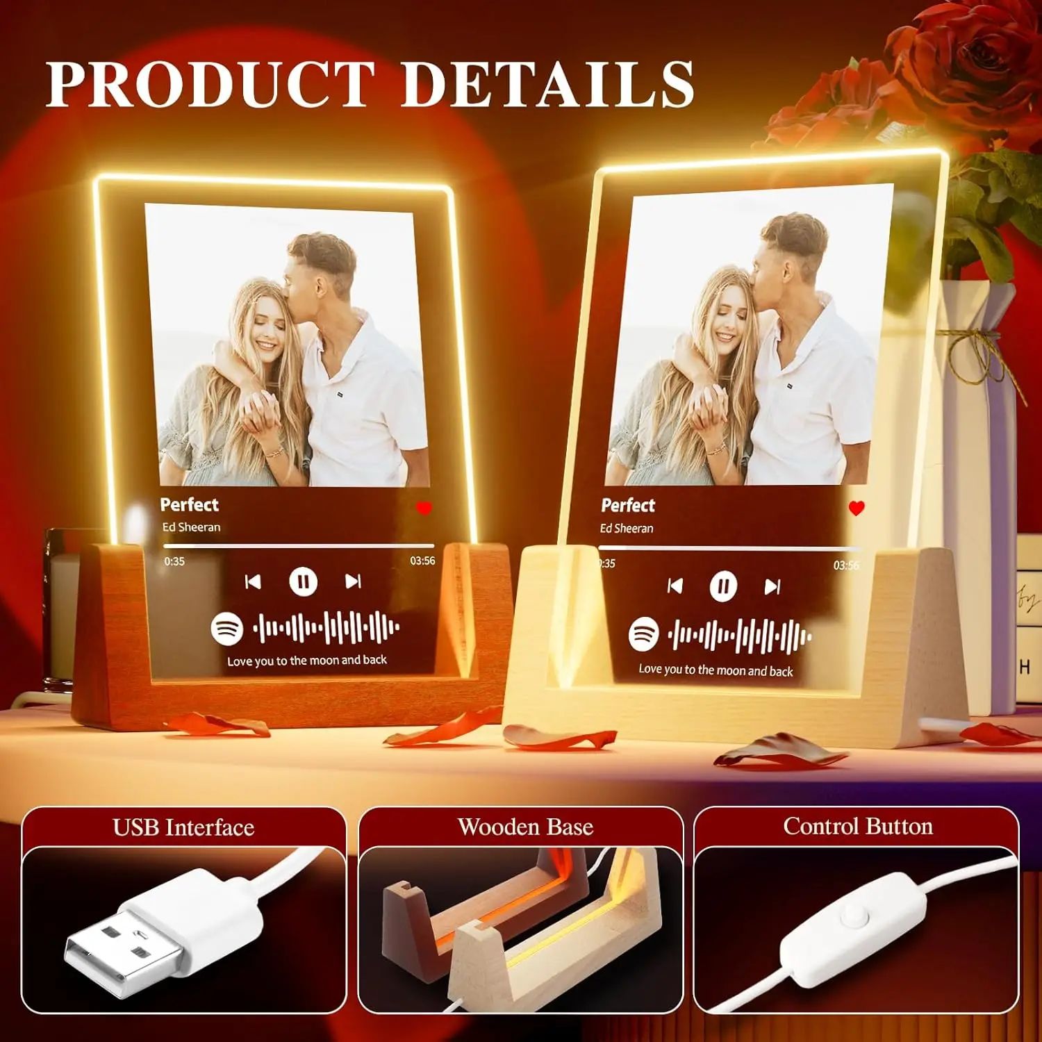 Personalized Spotify Acrylic Photo Lamp