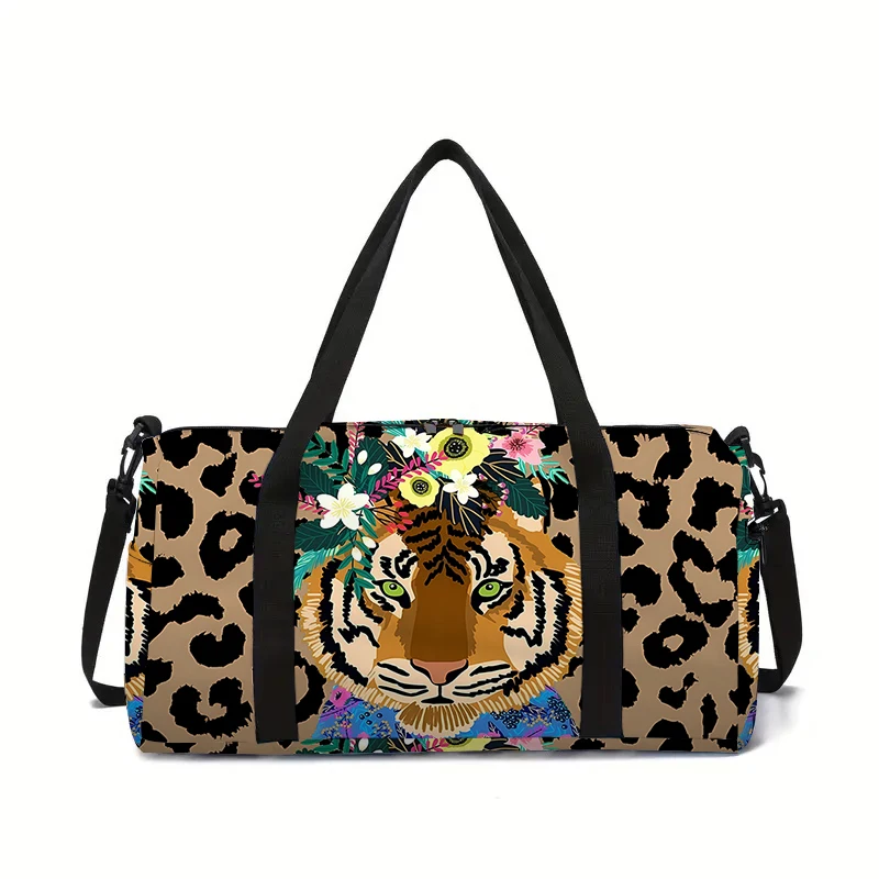 Cartoon Animal Kids Travel Duffel Bag Large Capacity Gym & Overnight Luggage