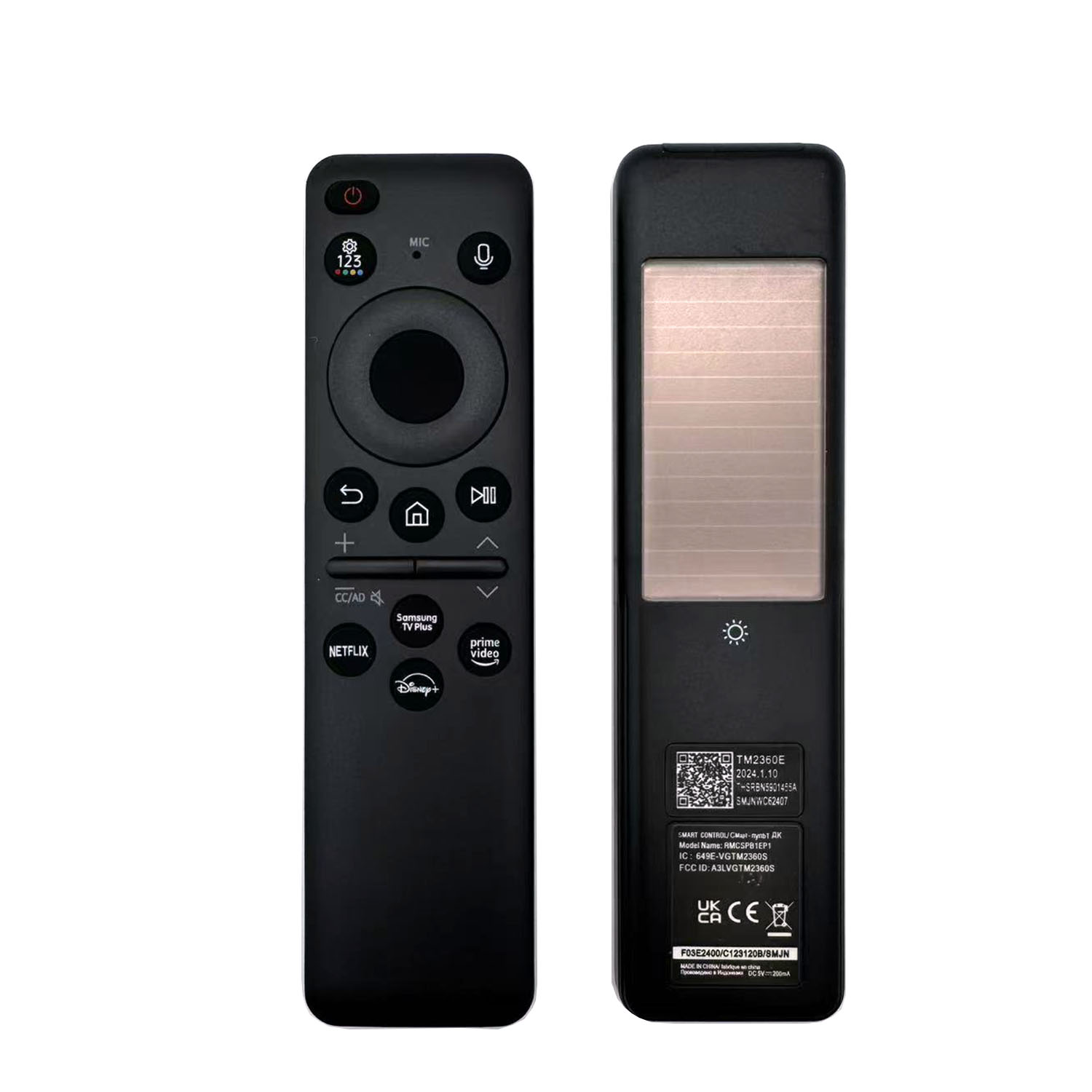 Samsung BN59-01455A Solar Voice Remote Replacement for 2024 Smart TVs