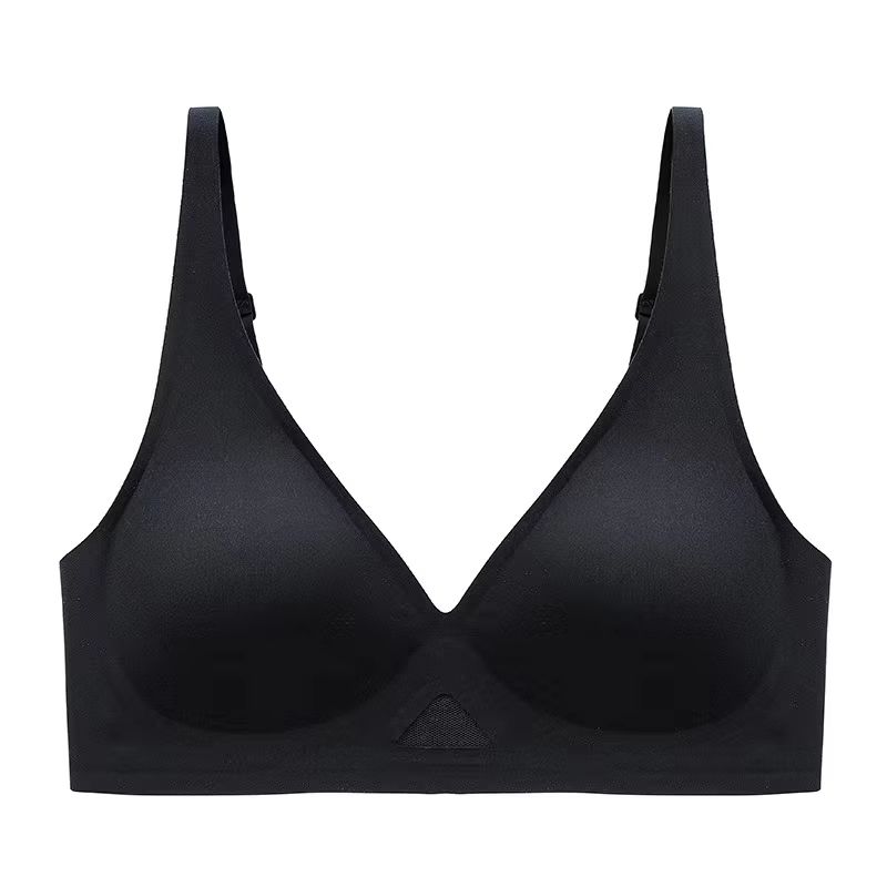 Women's Seamless Push-Up Bra With Pads U-Shape Back Wireless V-Neck Lingerie