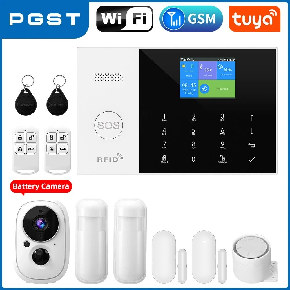 PGST Residential Tuya Smart GSM & WiFi Home Alarm System