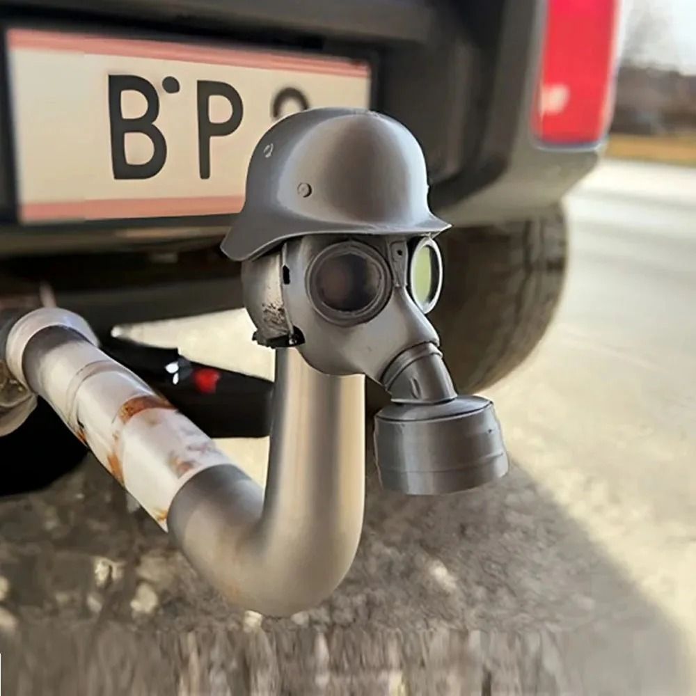 Universal Heavy-Duty Steel Helmet Trailer Hitch Cover