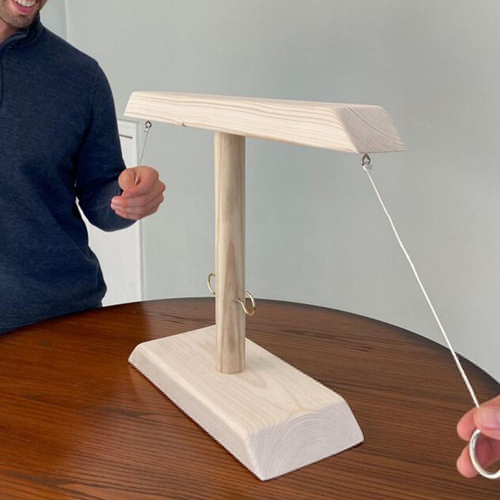 Wooden Ring Hook Tossing Game