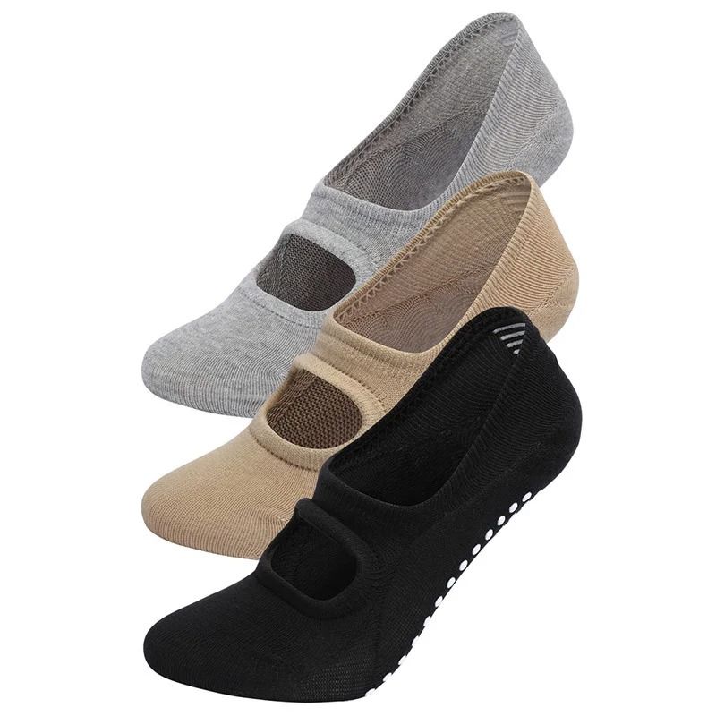 Backless Aerobics Pilates Socks Dance Trampoline Fitness Floor Socks Invisible Yoga Socks