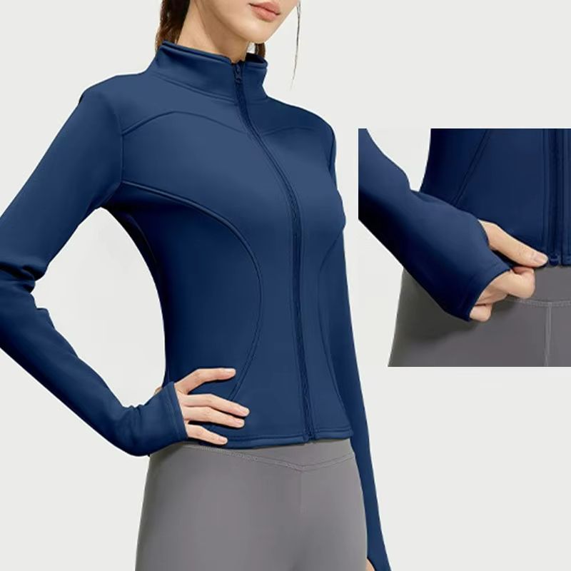 Aiithuug Slim-Fit Winter Fleece Running Jacket