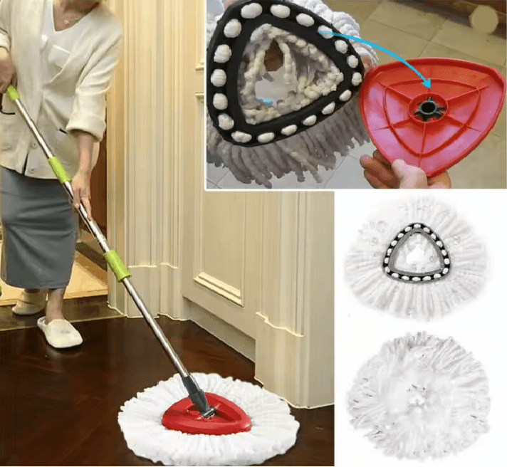 Easy Clean Microfiber Mop Head Replacement Refill
