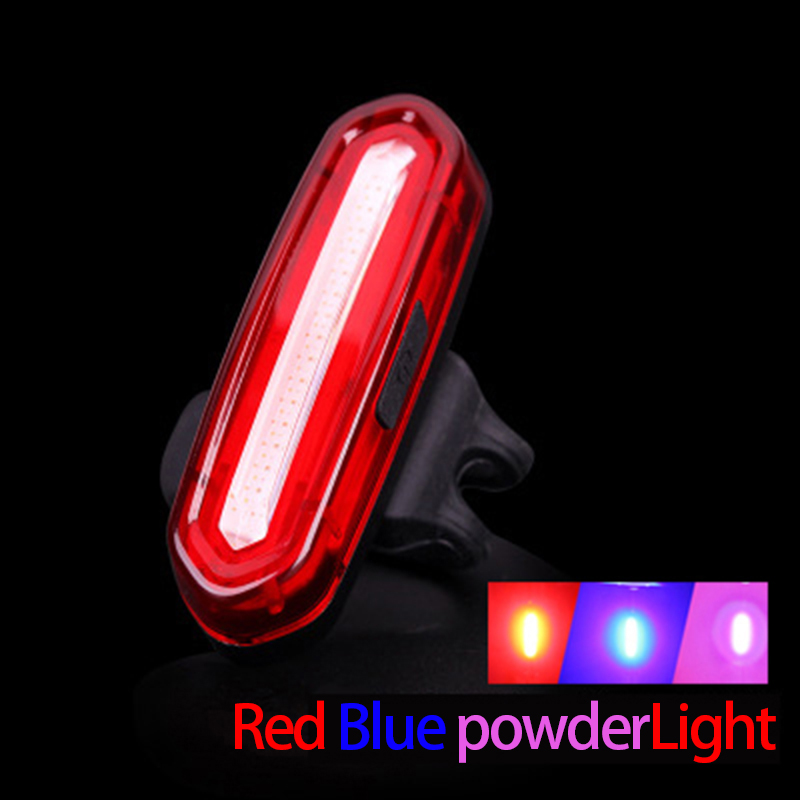 Bright USB Rechargeable Cycling Tail Light LED Rear Bike Safety Light
