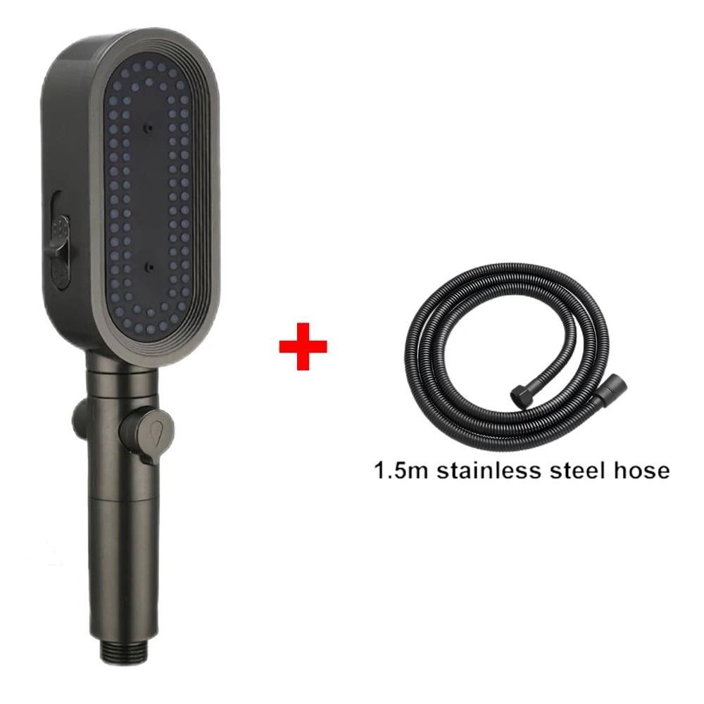 3 Modes Powerful Handheld Shower Head Anti-Clogging and Anti-Limescale Flexible Bath Head
