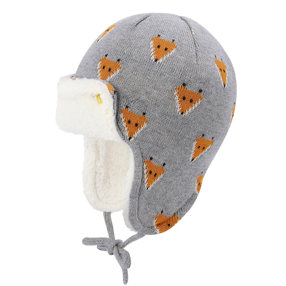 Infant & Toddler Winter Warm Cartoon Animal Baby Hats, Boys Girls Soft Earflap Beanies Pilot Caps