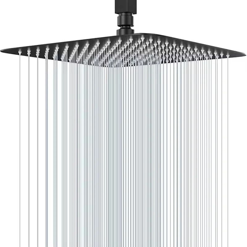 Stainless Steel High Pressure Waterfall Shower Head Large Flow Pressure Boosting
