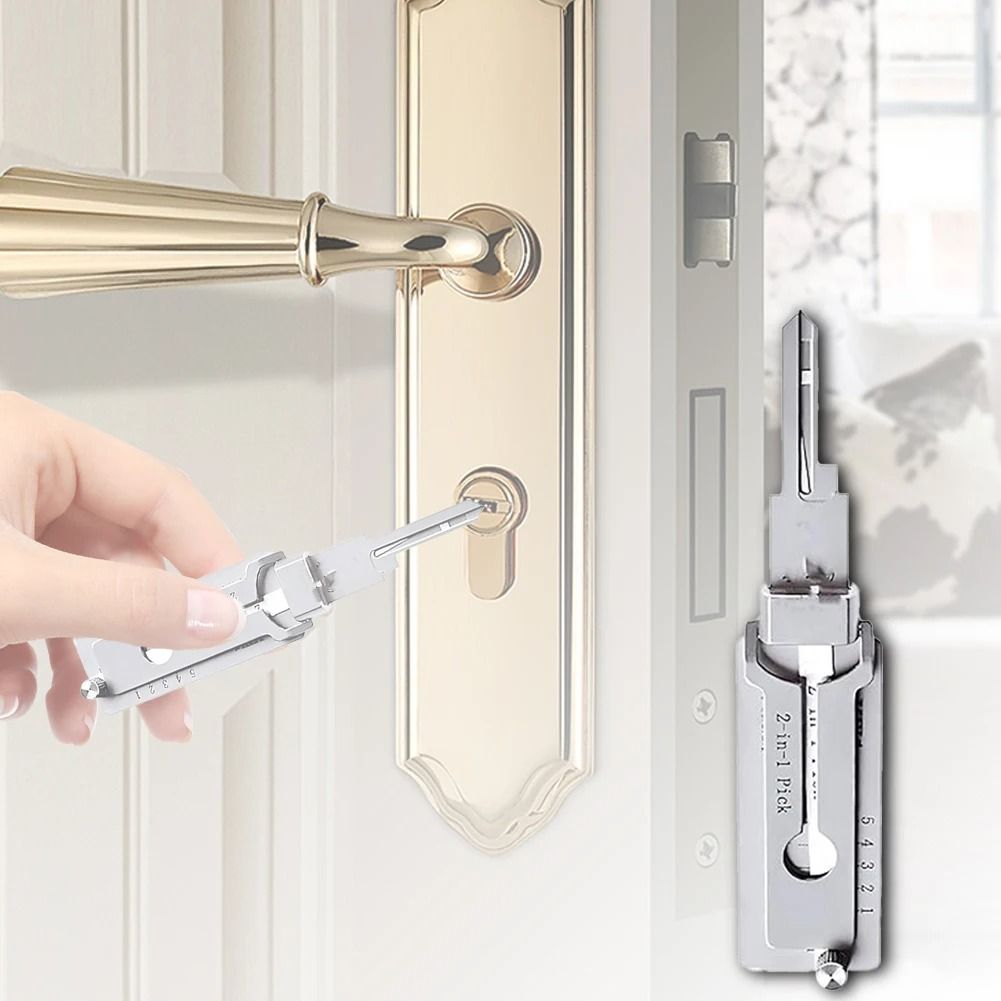 Stainless Steel Key Decoder & Precision Hook Repair Tool Set