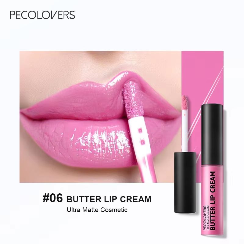 Butter Silky Hydrating Lip Gloss Long Lasting Pink Red Liquid Lipstick