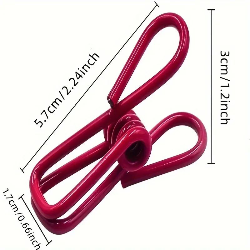 PVC Coated Metal Chip Clip Set