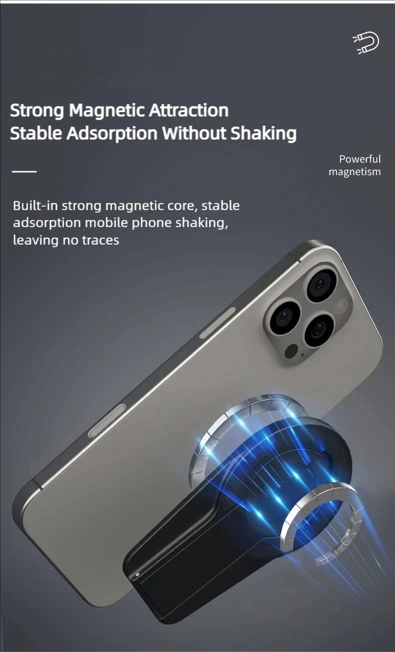 MagSafe Magnetic Phone Grip Stand Foldable Dual Holder