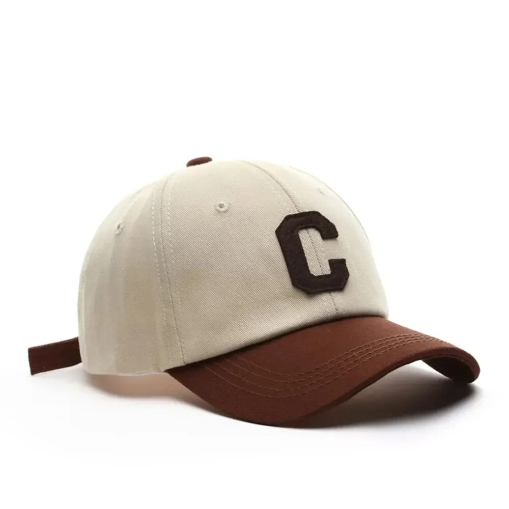 Color Block Letter C Baseball Cap – Adjustable Unisex Casual Hat