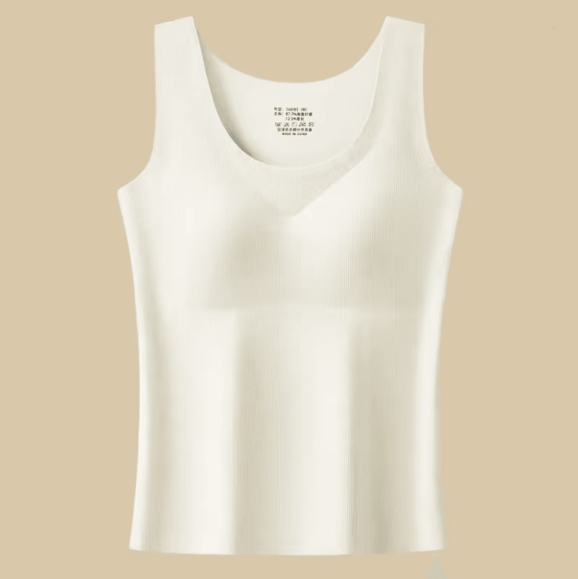 Velvet Thermal Tank with Built-in Chest Pad