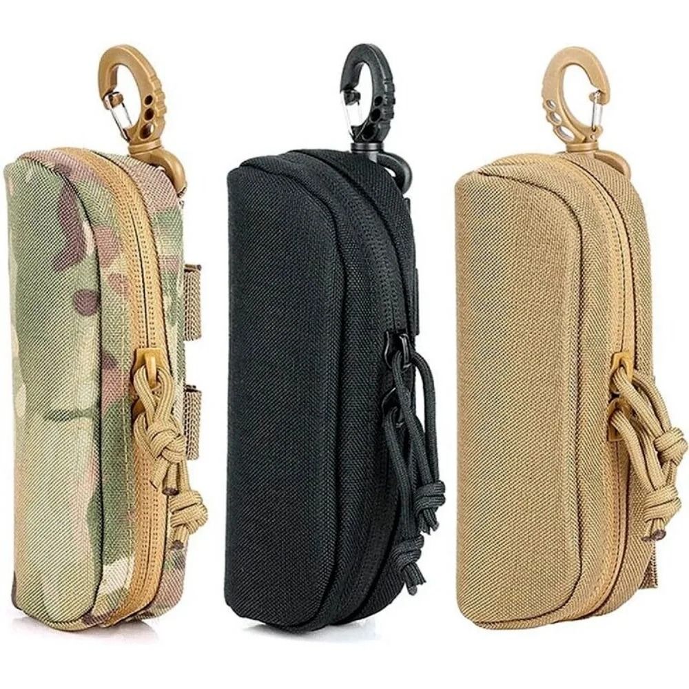 Tactical Eyeglasses Case Outdoor Shockproof Sunglasses Carrying Bag and Protective Utility Waist Pack