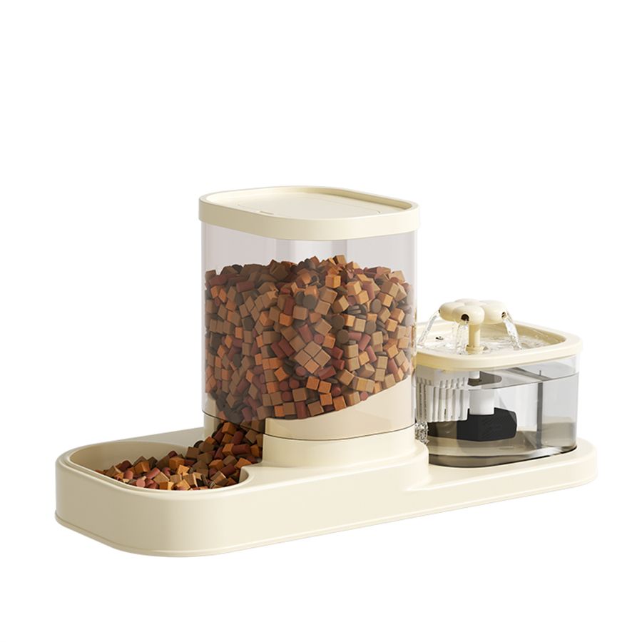 Automatic Cat Water Dispenser with Circulating Flow Drinking and Feeding Solution